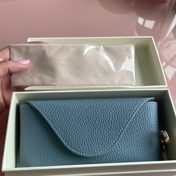 COPY - DMY BY DMY Billy (Milky Blue) Rectangle Sunglasses- NEW - Picture 8 of 11